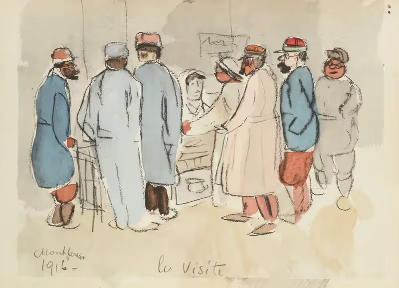 Визит, Монтферран, 1916 by Поль Гуте, 1921 — digital art print download
