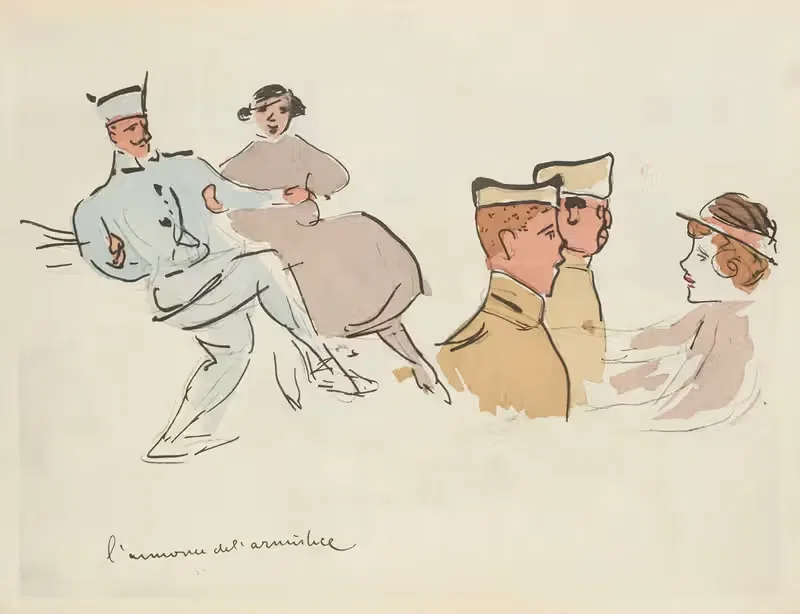 Объявление о перемирии by Поль Гуте, 1921 — digital art print download