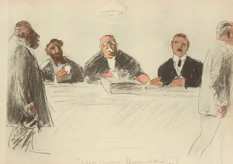 'Le lion populaire' (bureau électoral 1914) — Paul Goute