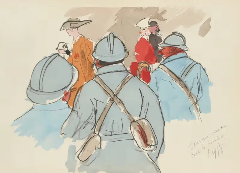 Разрешения на бульваре, 1918 by Поль Гуте, 1921 — digital art print download