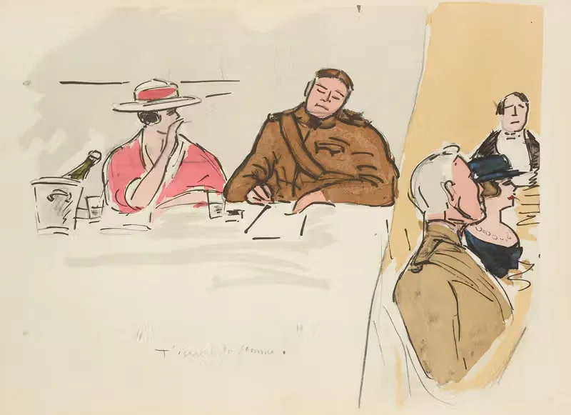 'Ты пишешь своей жене' by Поль Гуте, 1921 — digital art print download