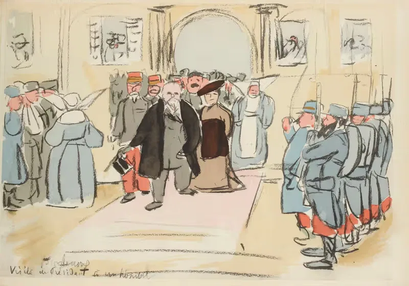 Visite du président à un hôpital — Paul Goute