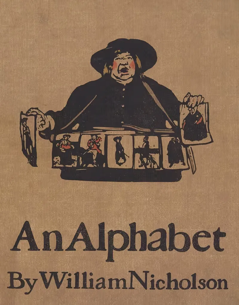 Алфавит – обложка by Уильям Николсон, 1899 — digital art print download
