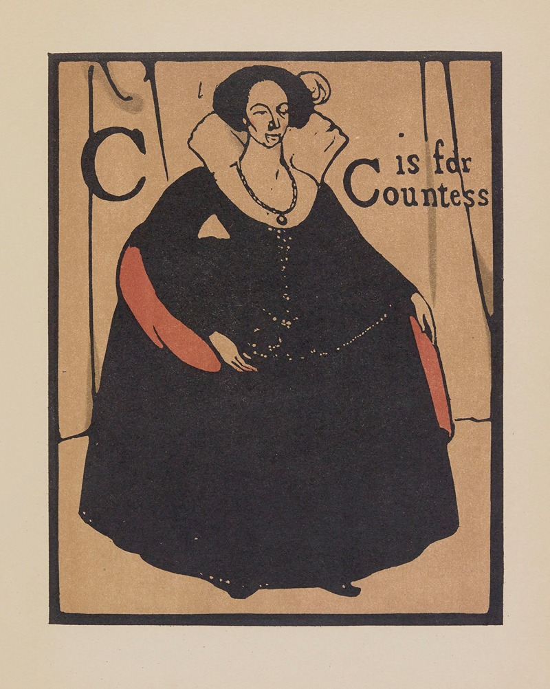 C is for Countess by William Nicholson, 1899 — digital art print download
