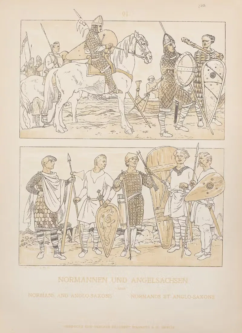 Норманы и англосаксы by Адольф Розенберг, 1905 — digital art print download