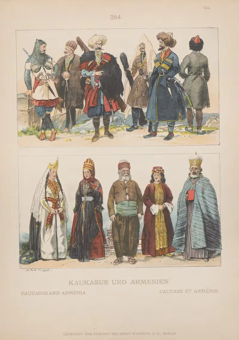 Кавказ и Армения by Адольф Розенберг, 1905 — digital art print download