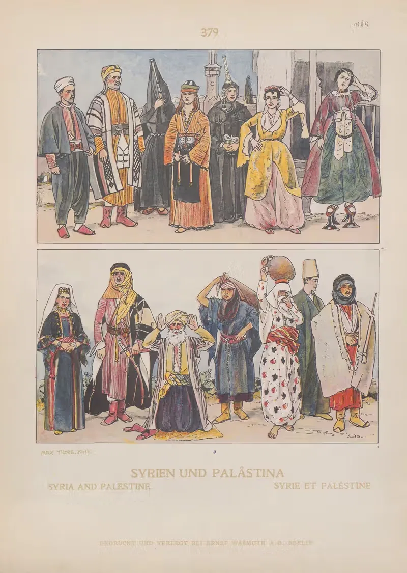Syria and Palestine by Adolf Rosenberg, 1905 — digital art print download