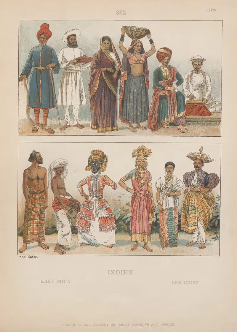 East India by Adolf Rosenberg, 1905 — digital art print download