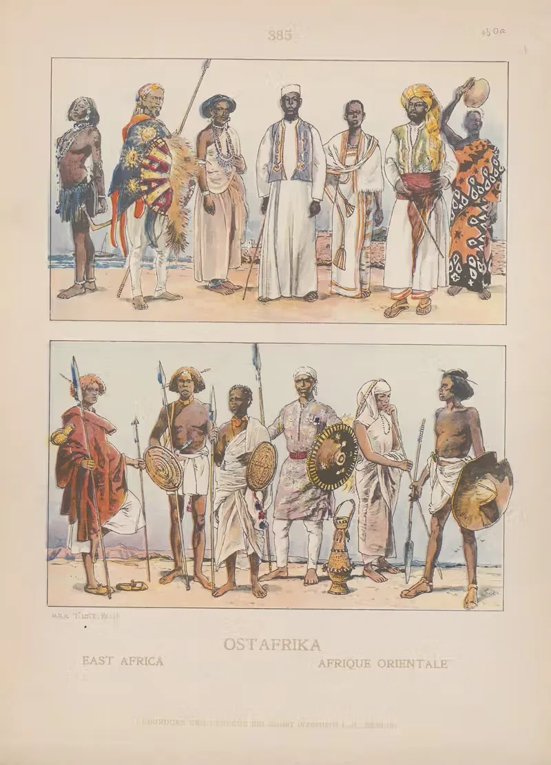 Восточная Африка by Адольф Розенберг, 1905 — digital art print download