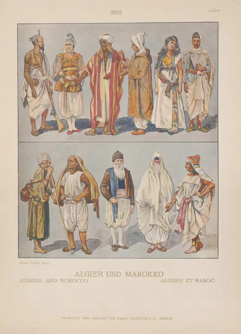 Алжир и Марокко by Адольф Розенберг, 1905 — digital art print download