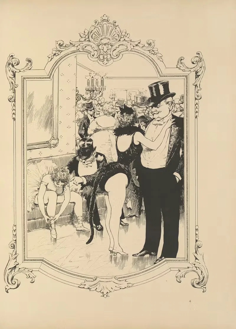 Мемуары одного зеркала, пл. 09 by Альбер Гийом, 1894 — digital art print download