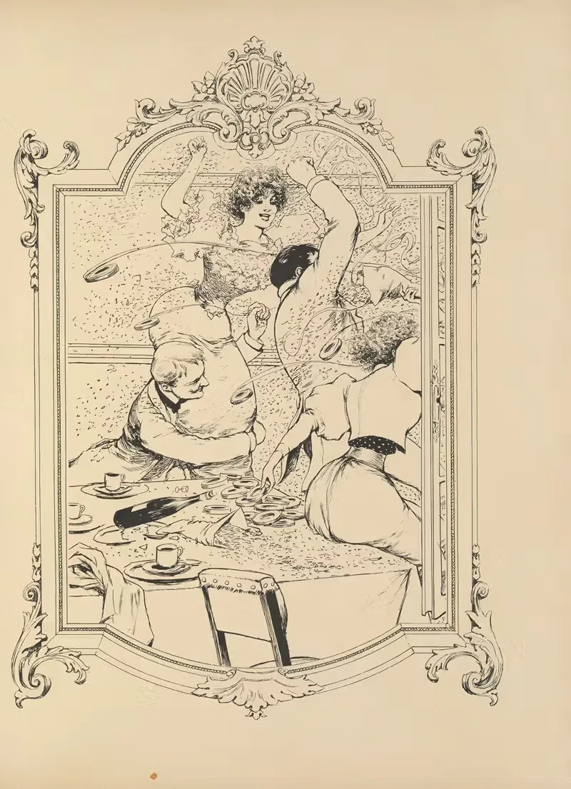 Мемуары одного зеркала, пл. 11 by Альбер Гийом, 1894 — digital art print download