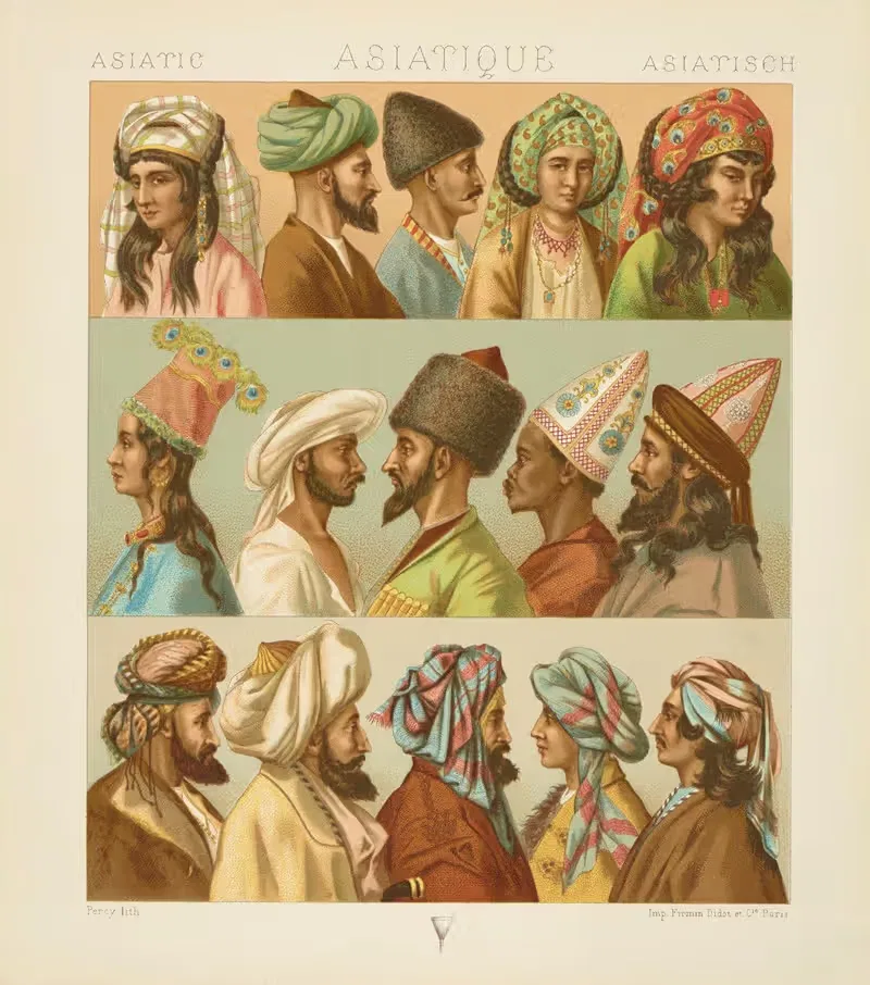 Прически – тюрбан by Огюст Расине, 1876-1888 — digital art print download