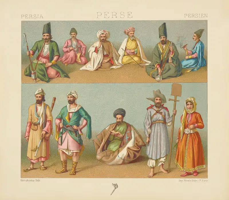 Costumes divers – fumeurs — Auguste Racinet