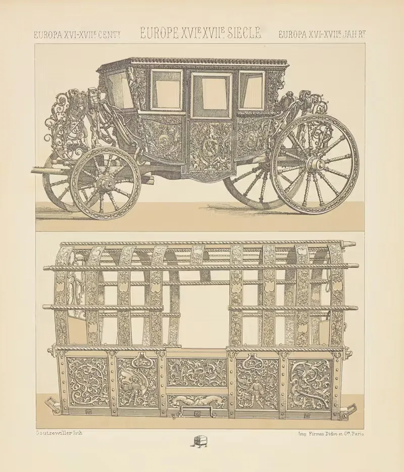 Moyens de transport – les carrosses — Auguste Racinet
