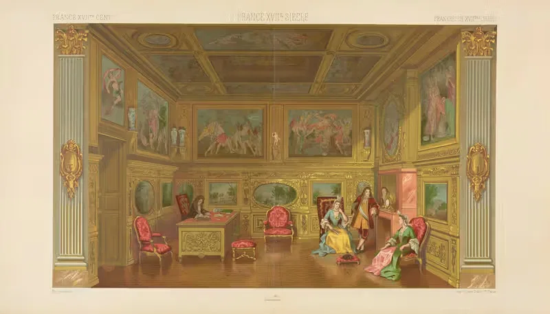 Приемные комнаты богатого дома by Огюст Расине, 1876-1888 — digital art print download