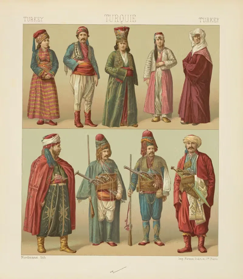 Азиатское население by Огюст Расине, 1876-1888 — digital art print download