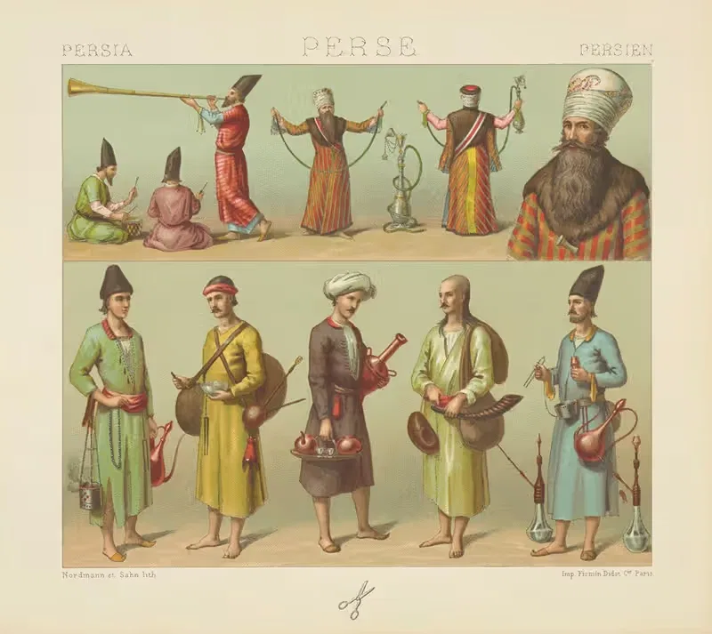 Service du shah – industries populaires — Auguste Racinet