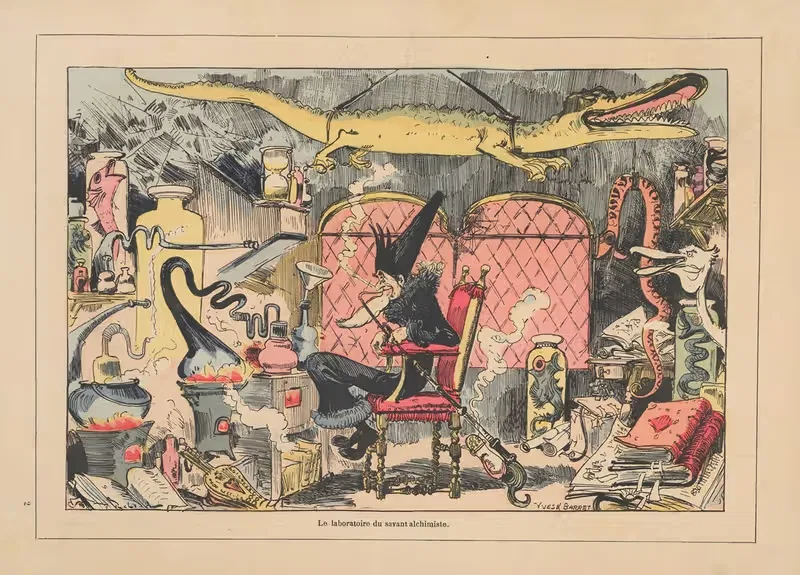 Le laboratoire du savant alchimiste — Albert Robida