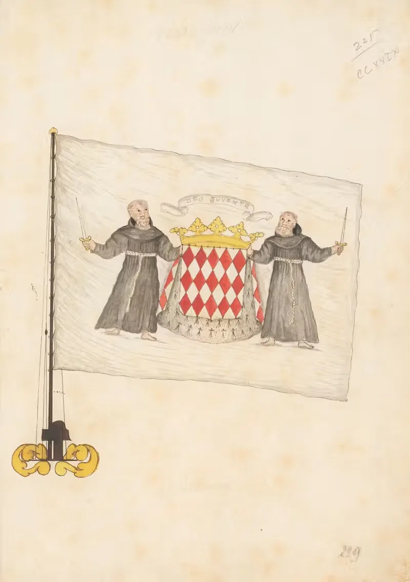 Флаг Монако by Аноним, 1667-1670 — digital art print download