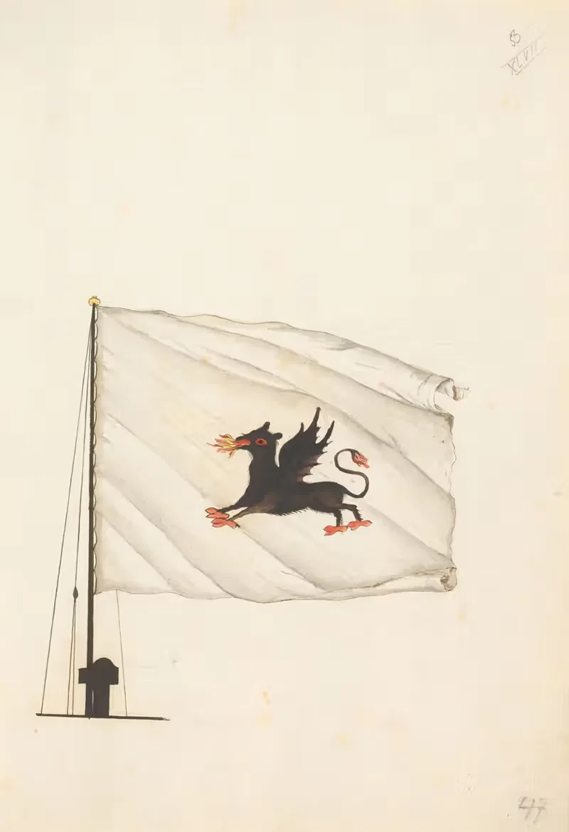 Флаг Неаполя by Аноним, 1667-1670 — digital art print download
