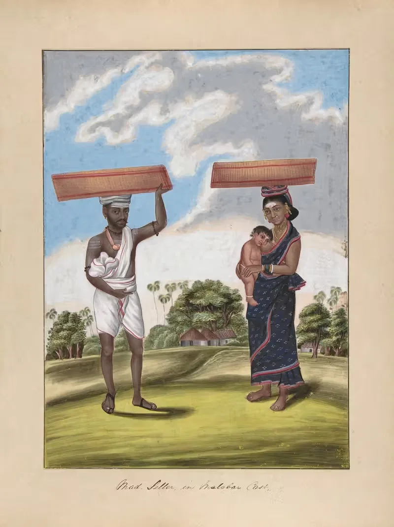 Безумный продавец, в малабарском костюме by Аноним, 1840 — digital art print download