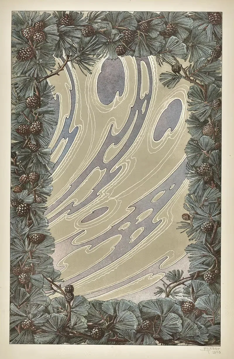 Moderne Malereien Pl.12 by Anton Seder, 1903 — digital art print download