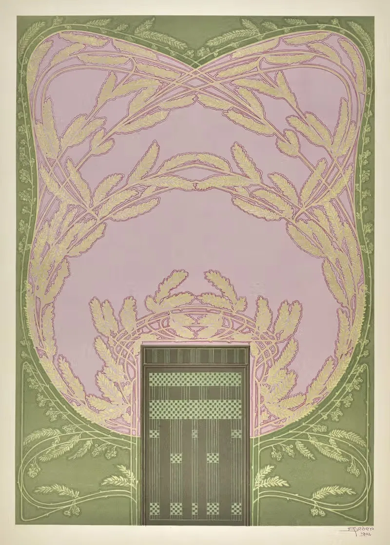 Современные живописи Pl.19 by Антон Седер, 1903 — digital art print download