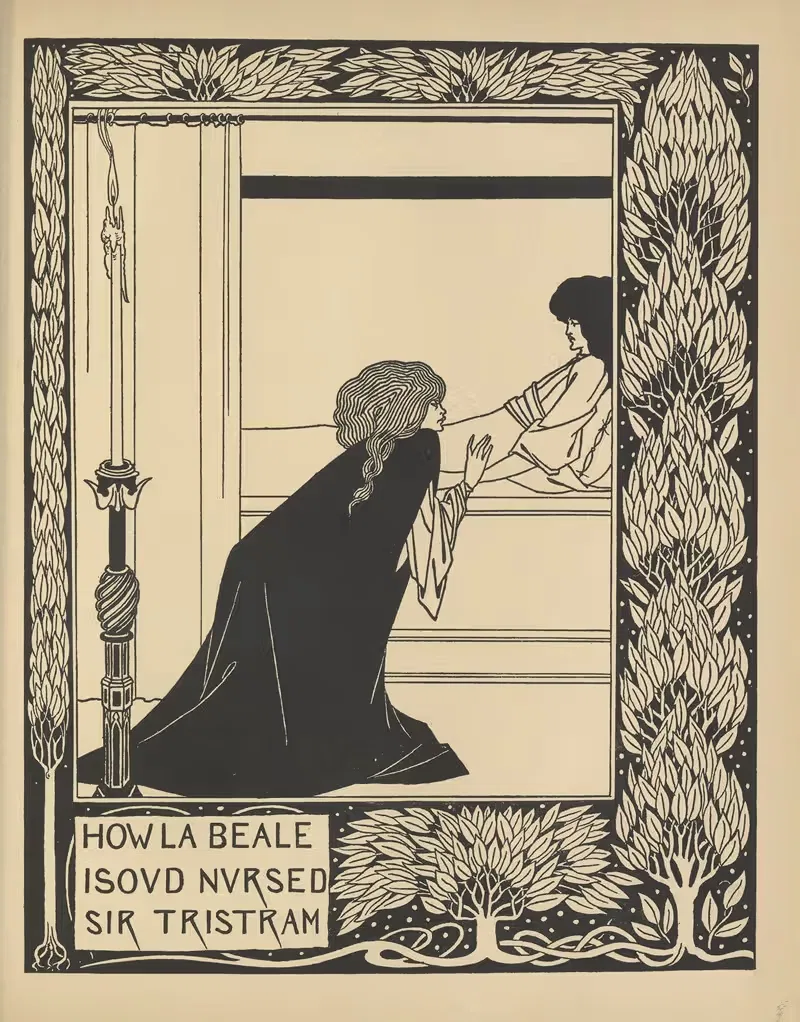 How La Beale Isoud nursed Sir Tristram — Aubrey Vincent Beardsley