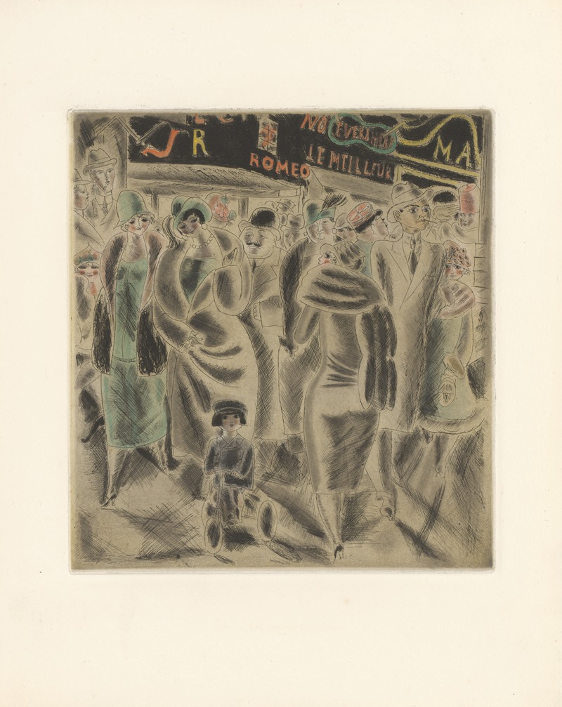 Les Grands Boulevards by Chas Laborde, 1926 — digital art print download