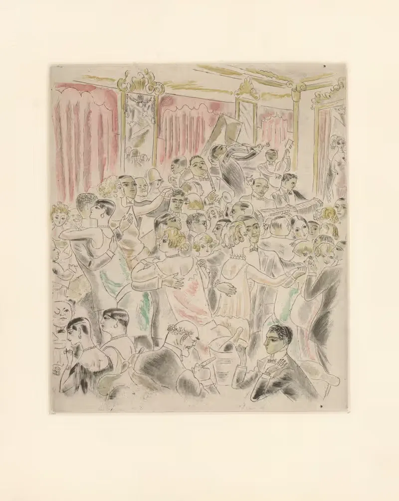Ресторан ночью by Шаз Лаборд, 1926 — digital art print download