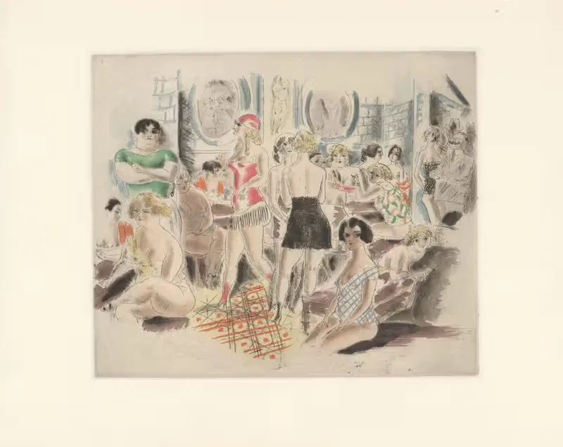 К красивым курицам by Шаз Лаборд, 1926 — digital art print download