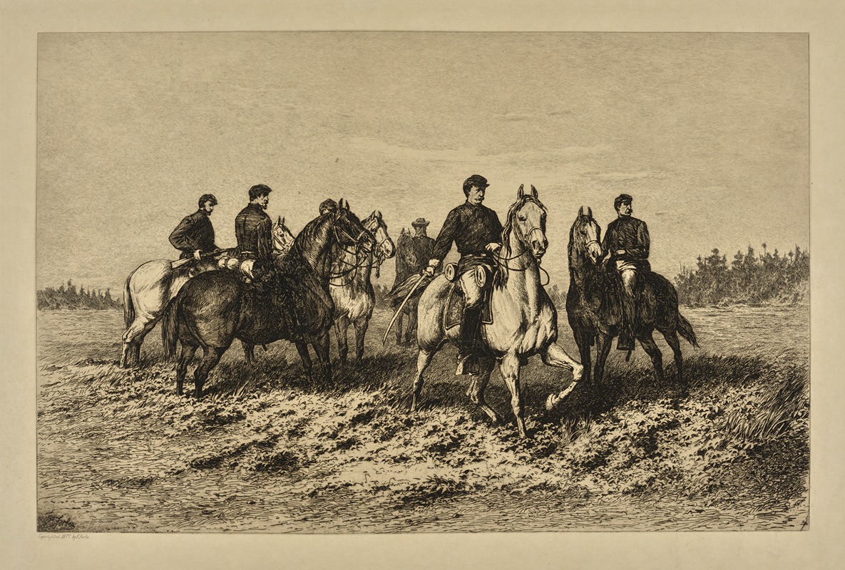 Cavalry by Edwin Forbes, 1876 — digital art print download