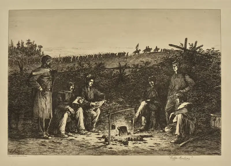 Охладители для кофе. by Эдвин Форбс, 1876 — digital art print download