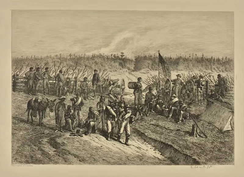 Затишье в бою. by Эдвин Форбс, 1876 — digital art print download