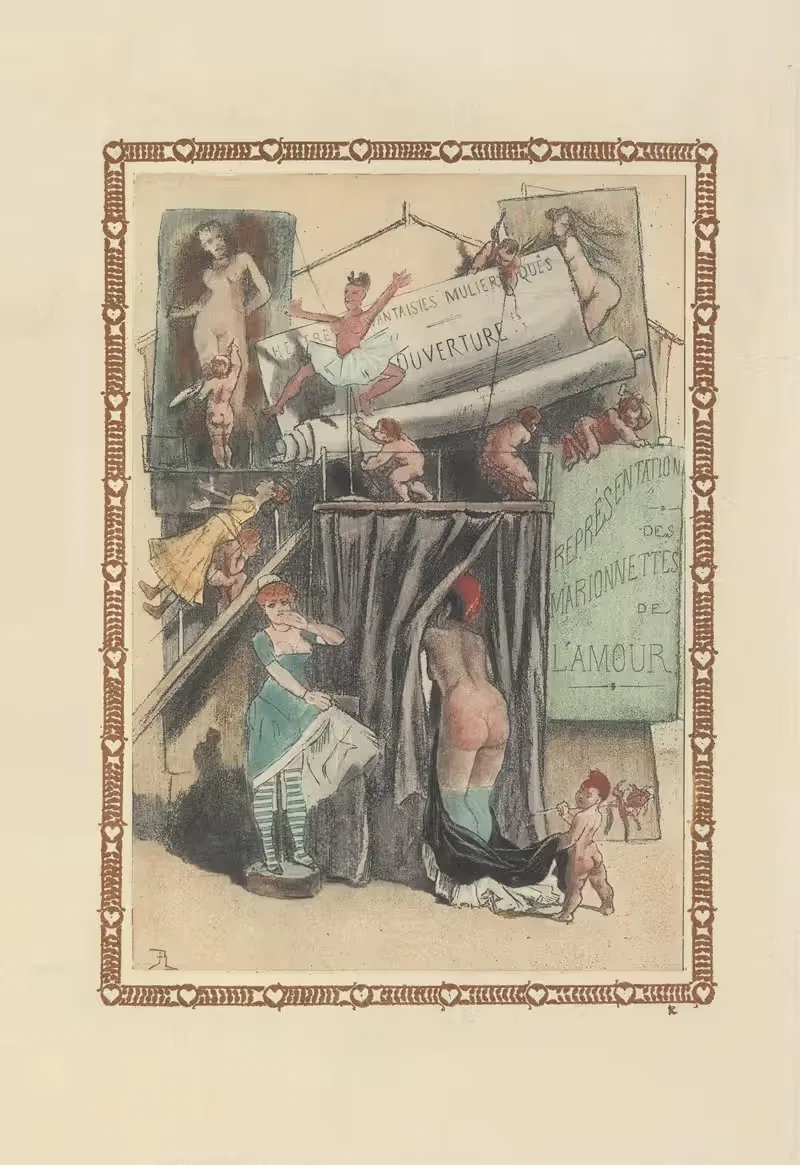 Марионетки любви by Феликс Ропс, 1896 — digital art print download