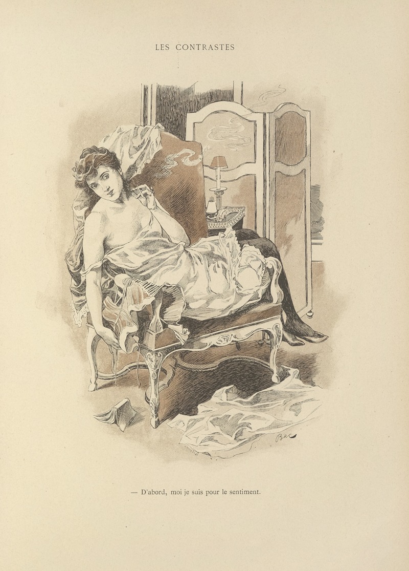 Контрасты by Фердинанд Бак, 1894 — digital art print download