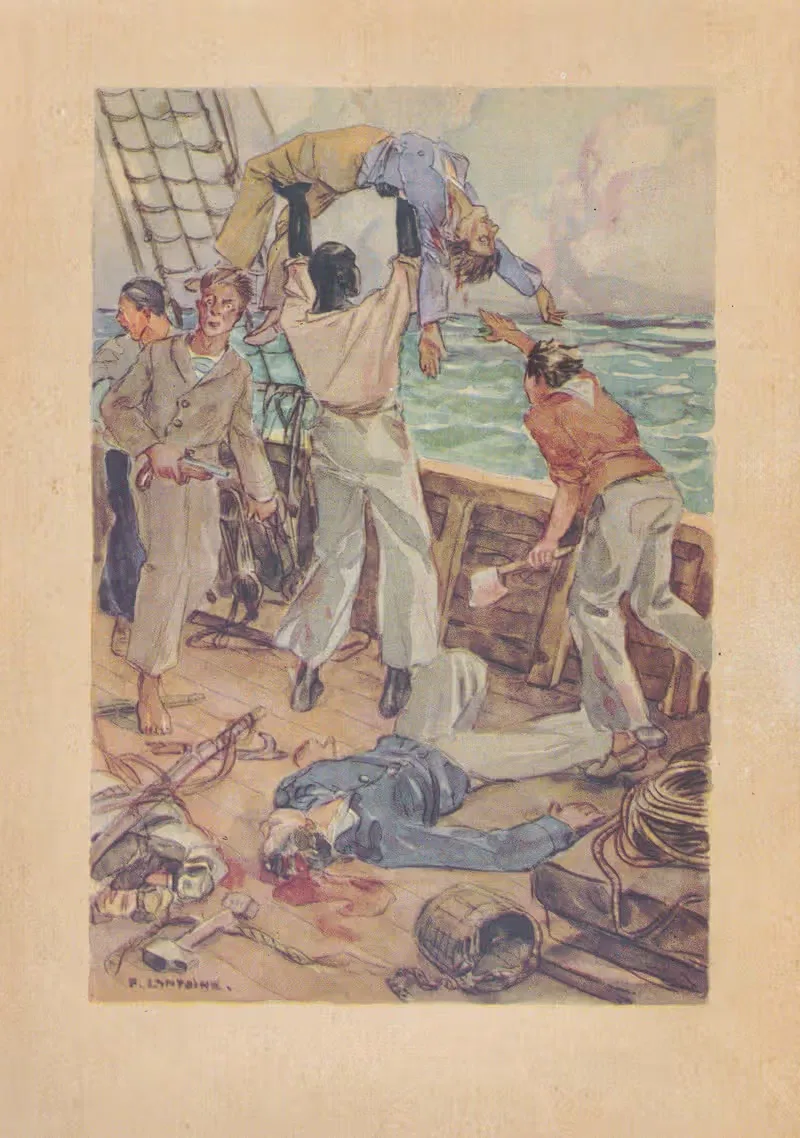 Приключения Артура Гордона Пима Пл.2 by Фернан Лантуан, 1945 — digital art print download