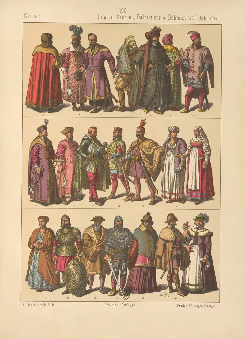 Ungarn, Kroaten, Dalmatiner u Böhmen — Friedrich Hottenroth
