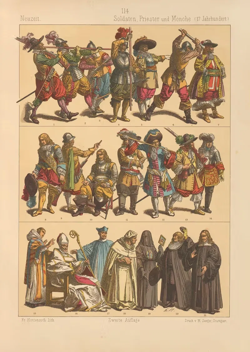 Soldaten, Priester und Mönche — Friedrich Hottenroth