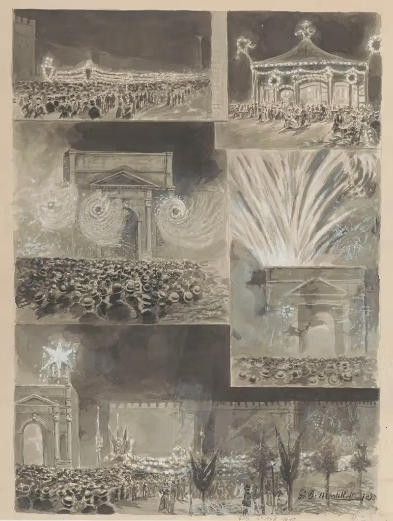 Последние праздники в Риме by Г. Б. Мартеллотти, 1895 — digital art print download