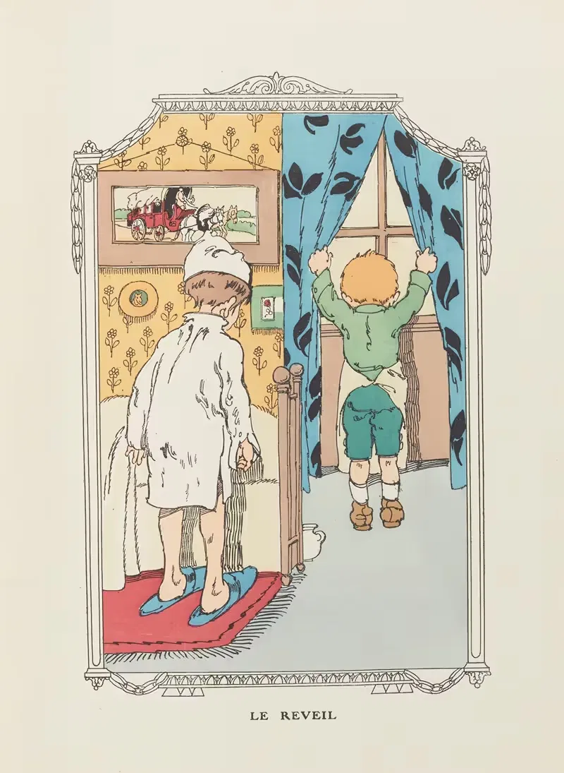 Le Reveil by Gaston Marechaux, 1920 — digital art print download