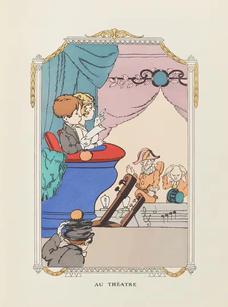 В театре by Гастон Марошо, 1920 — digital art print download