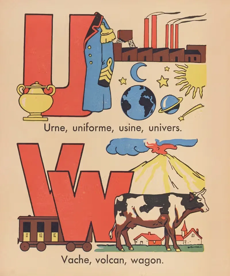 А. Б. В. для раскрашивания, пл. 22 by Гастон Марошо, 1938 — digital art print download