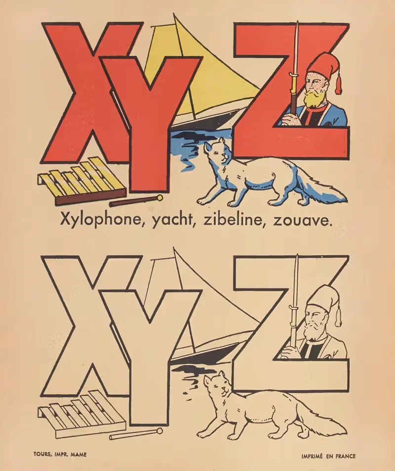 A. B. C. для раскрашивания Pl.24 by Гастон Марошо, 1938 — digital art print download