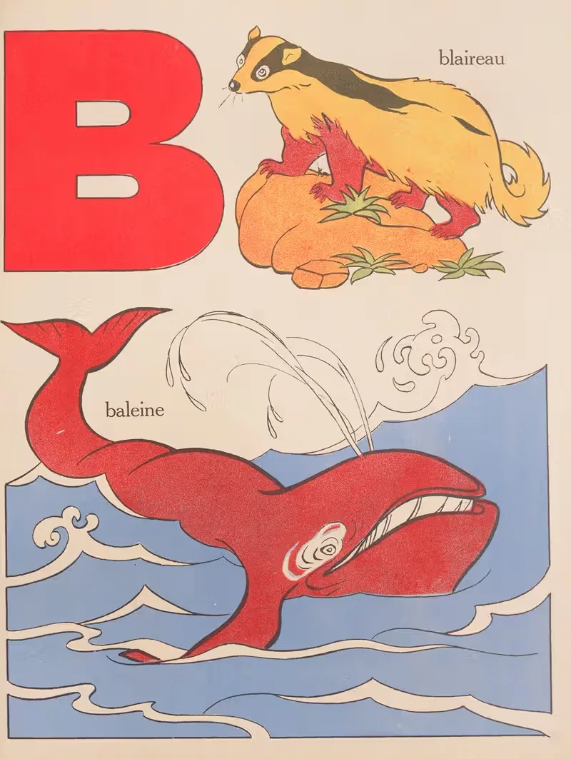 Apprenons à lire Pl.04 by Gaston Marechaux, 1935 — digital art print download