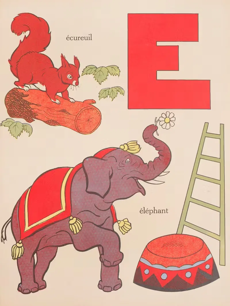 Apprenons à lire Pl.07 by Gaston Marechaux, 1935 — digital art print download