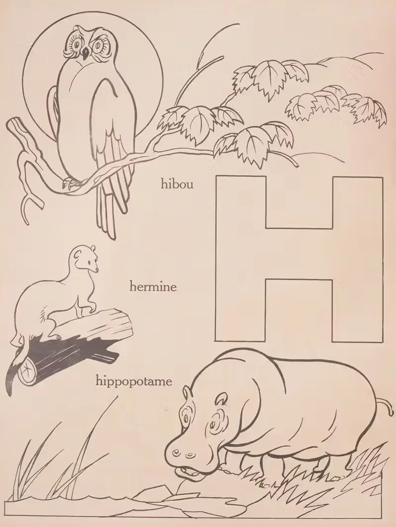 Apprenons à lire Pl.10 by Gaston Marechaux, 1935 — digital art print download