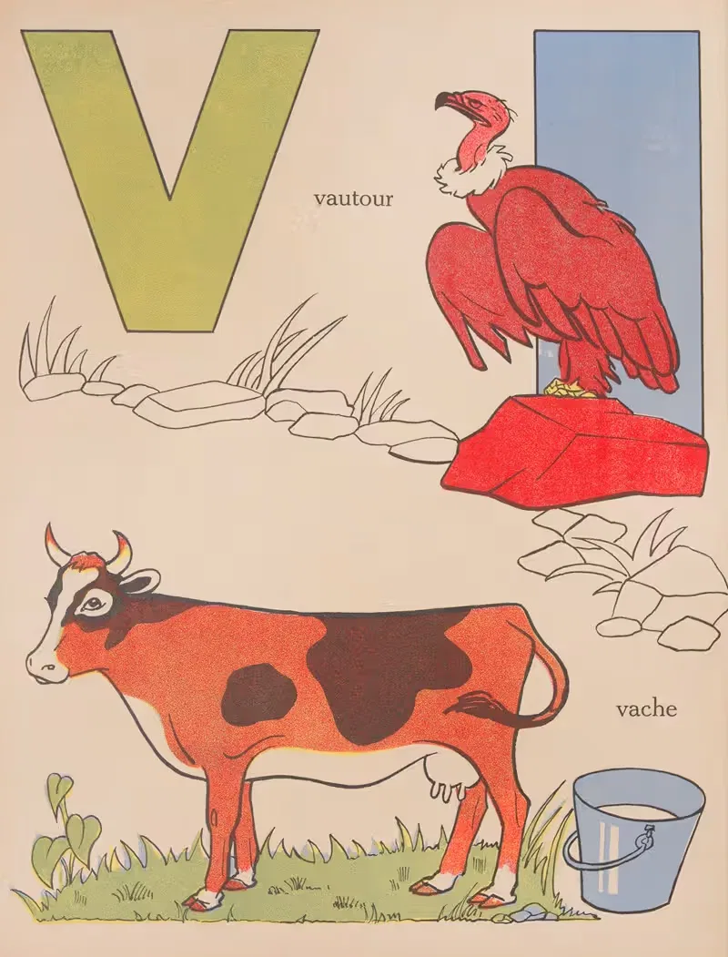 Учимся читать Пл.23 by Гастон Марошо, 1935 — digital art print download