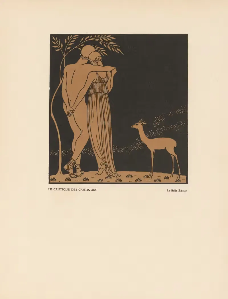 Песнь песней by Жорж Барбье, 1913 — digital art print download
